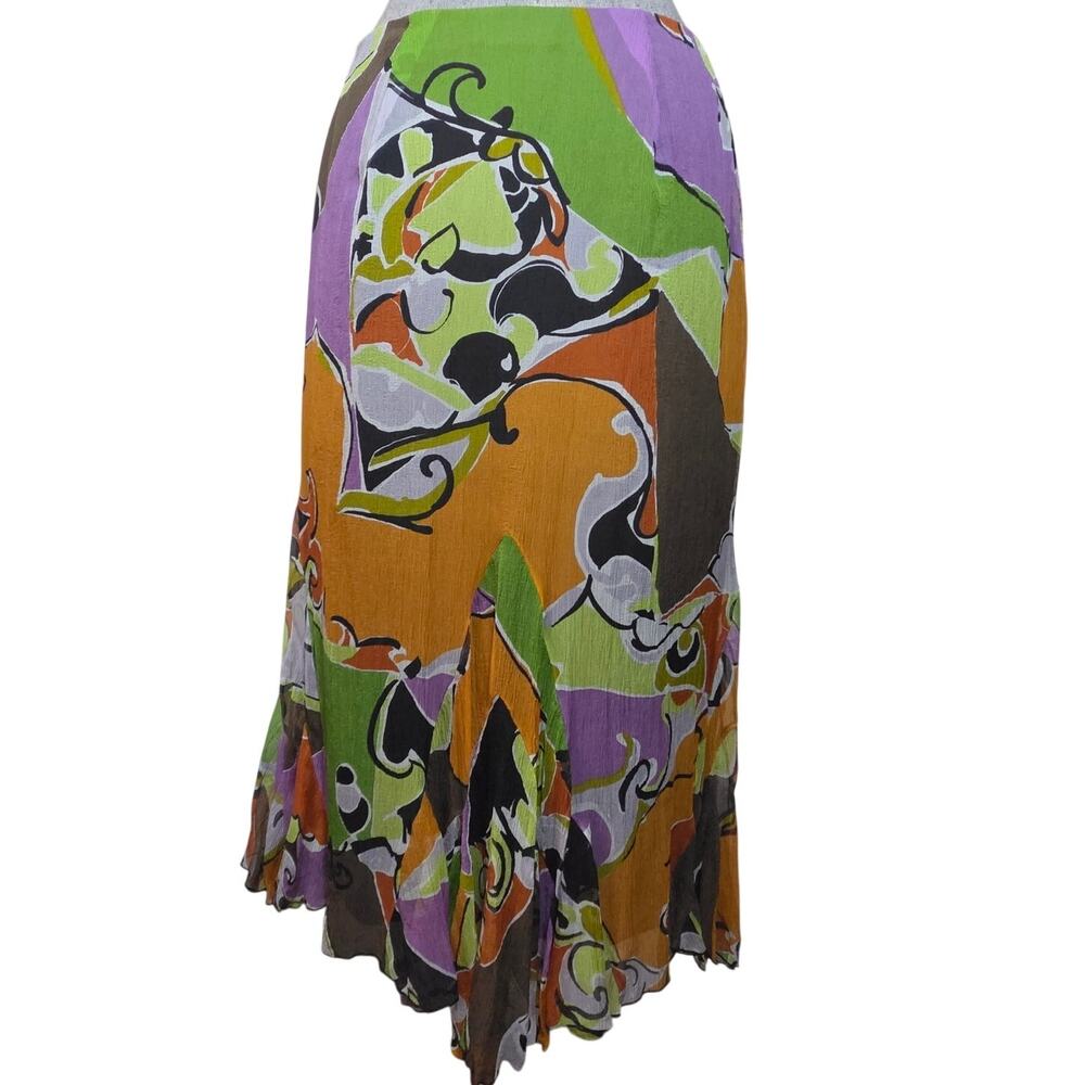 Dana Buchman Silk Knee Length Skirt Size 6